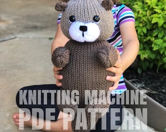 Otter - Circular Knitting machine pdf pattern - Sentro Addi Express