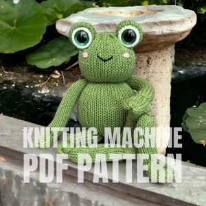 Frog - Circular Knitting machine pdf pattern - Sentro Addi King Express pro