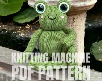 Frog - Circular Knitting machine pdf pattern - Sentro Addi King Express pro