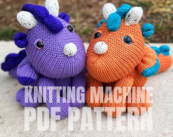 Baby Dragon - Circular Knitting machine pdf pattern - Sentro Addi Express