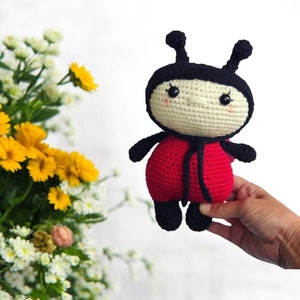 Lucy Ladybird  Crochet PDF Pattern toy amigurumi tutorial