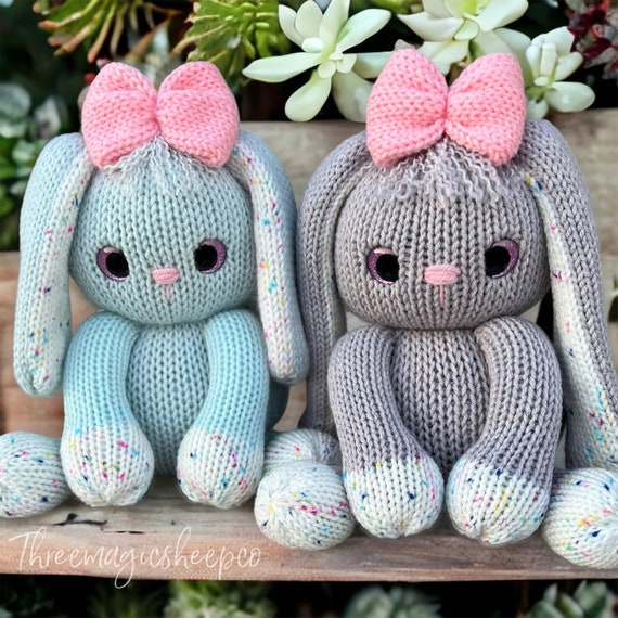 Lop Eared Bunny - Circular Knitting Machine Pdf Pattern