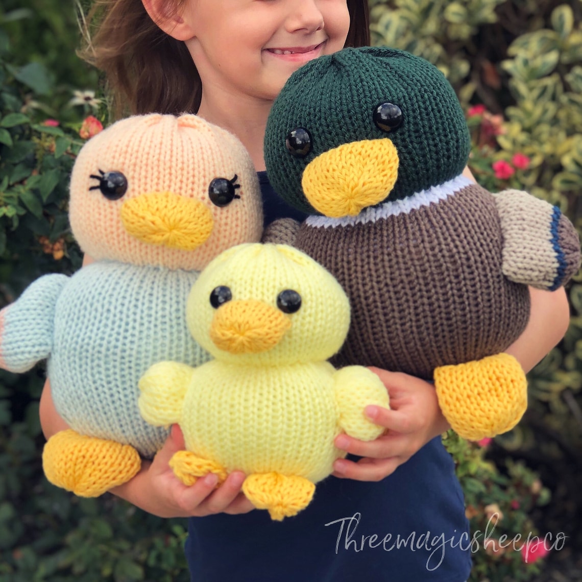 Duck Family Circular Knitting Machine Pdf Pattern Sentro Etsy UK