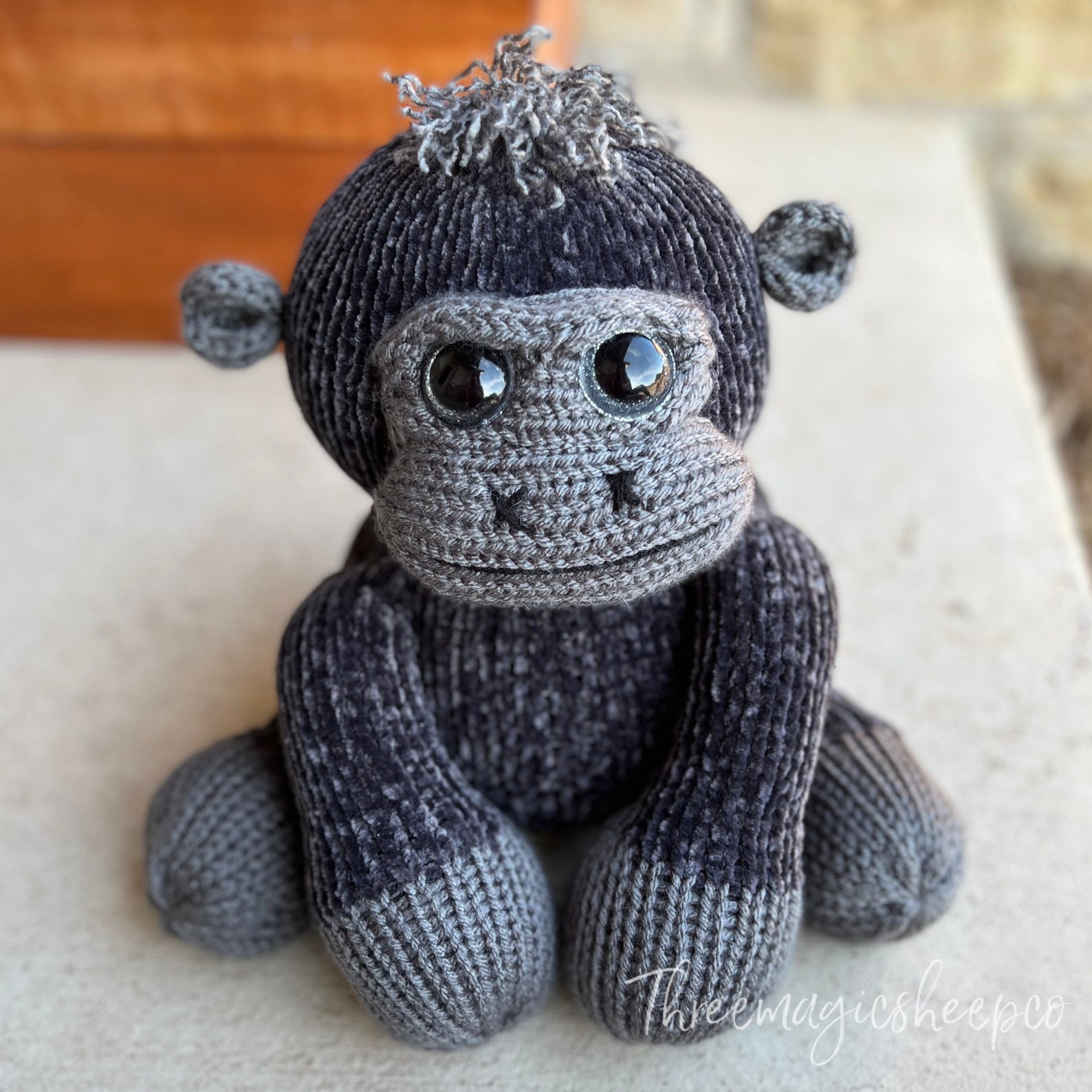 Baby Gorilla Circular Knitting Machine Pdf Pattern Sentro Etsy