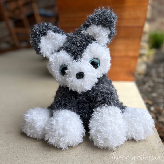 Husky Puppy Dog Circular Knitting Machine Pdf Pattern Sentro Addi Express Etsy Canada