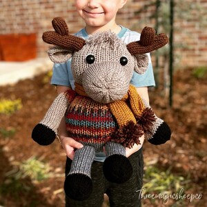 Moose - Circular Knitting machine pdf pattern - Sentro Addi Express image 3