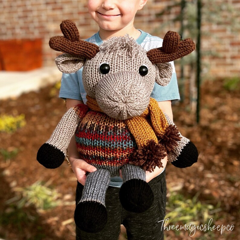 Moose - Circular Knitting machine pdf pattern - Sentro Addi Express image 3