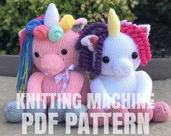 Unicorn - Circular Knitting machine pdf pattern - Sentro Addi Express