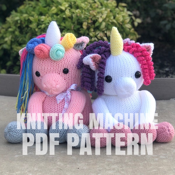 Unicorn - Circular Knitting machine pdf pattern - Sentro Addi Express