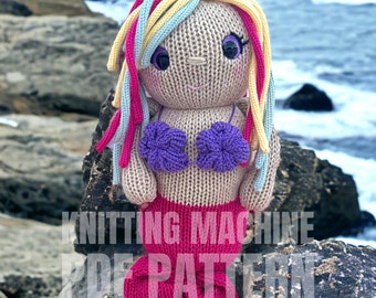 Mermaid - Circular Knitting machine pdf pattern - Sentro Addi King Express pro