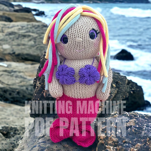 Mermaid - Circular Knitting machine pdf pattern - Sentro Addi King Express pro