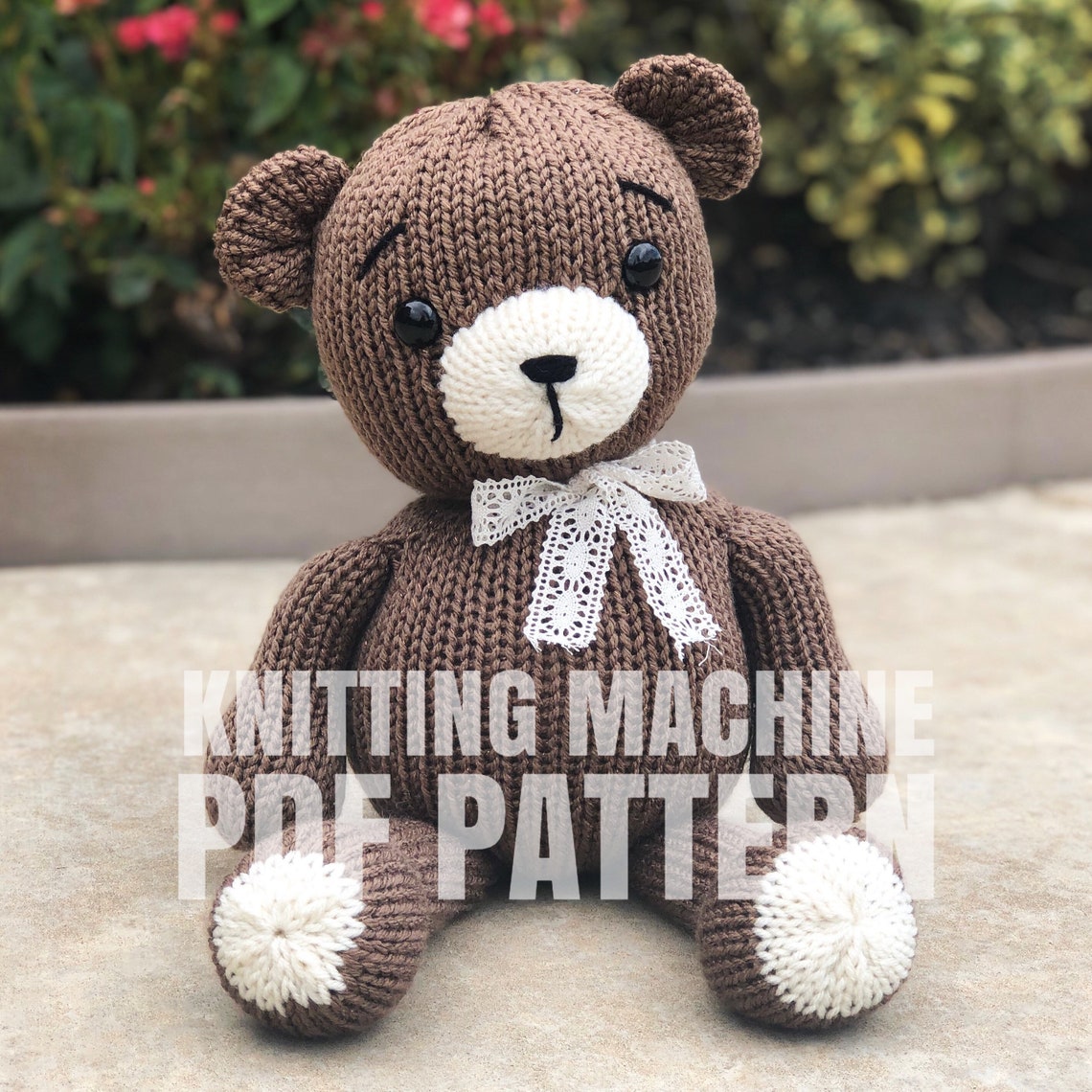 Teddy Bear Circular Knitting Machine Pdf Pattern Sentro Etsy