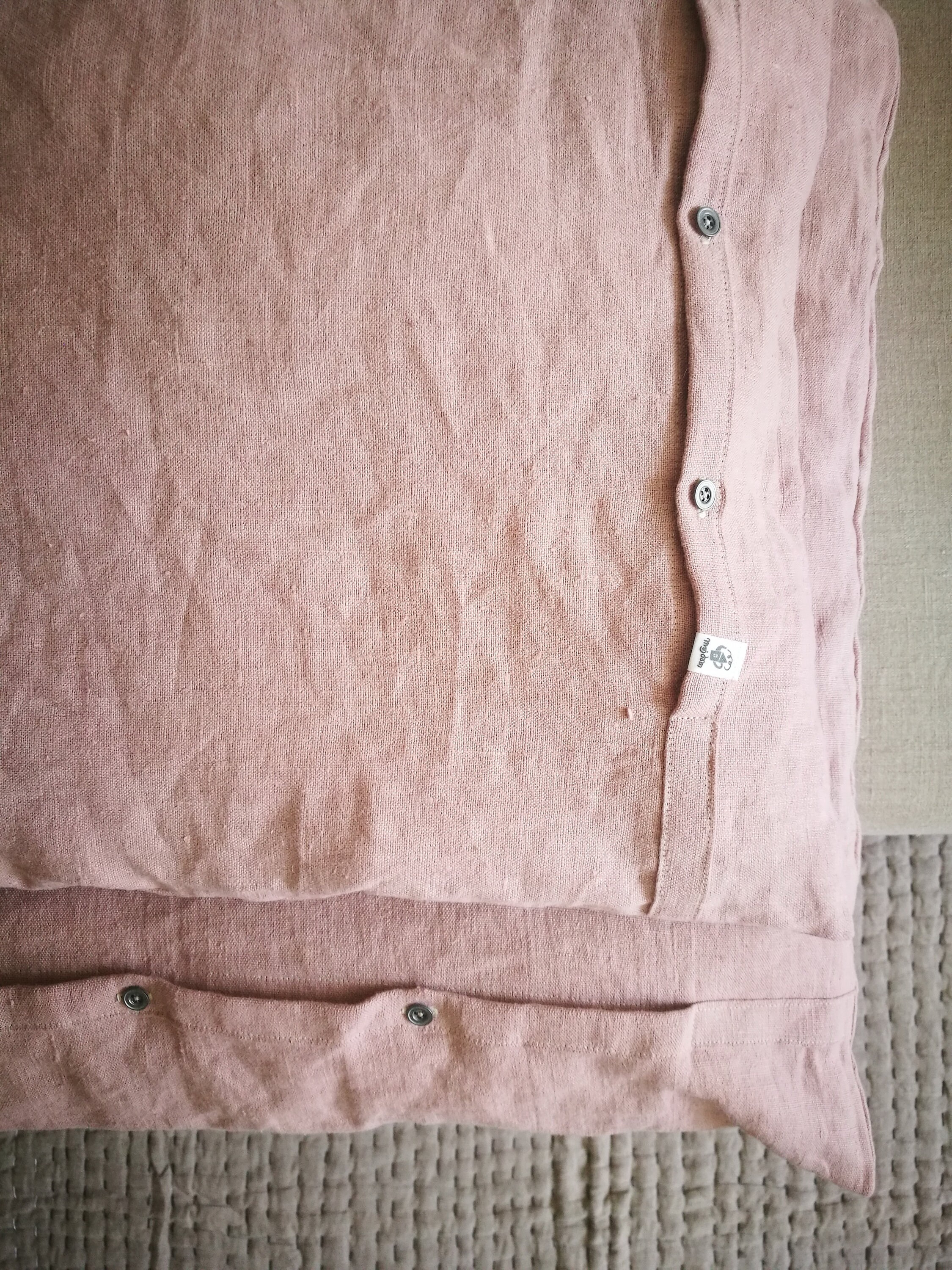 Pink Linen Bedding Home Dyed Linen Bedding In Pale Pink Etsy