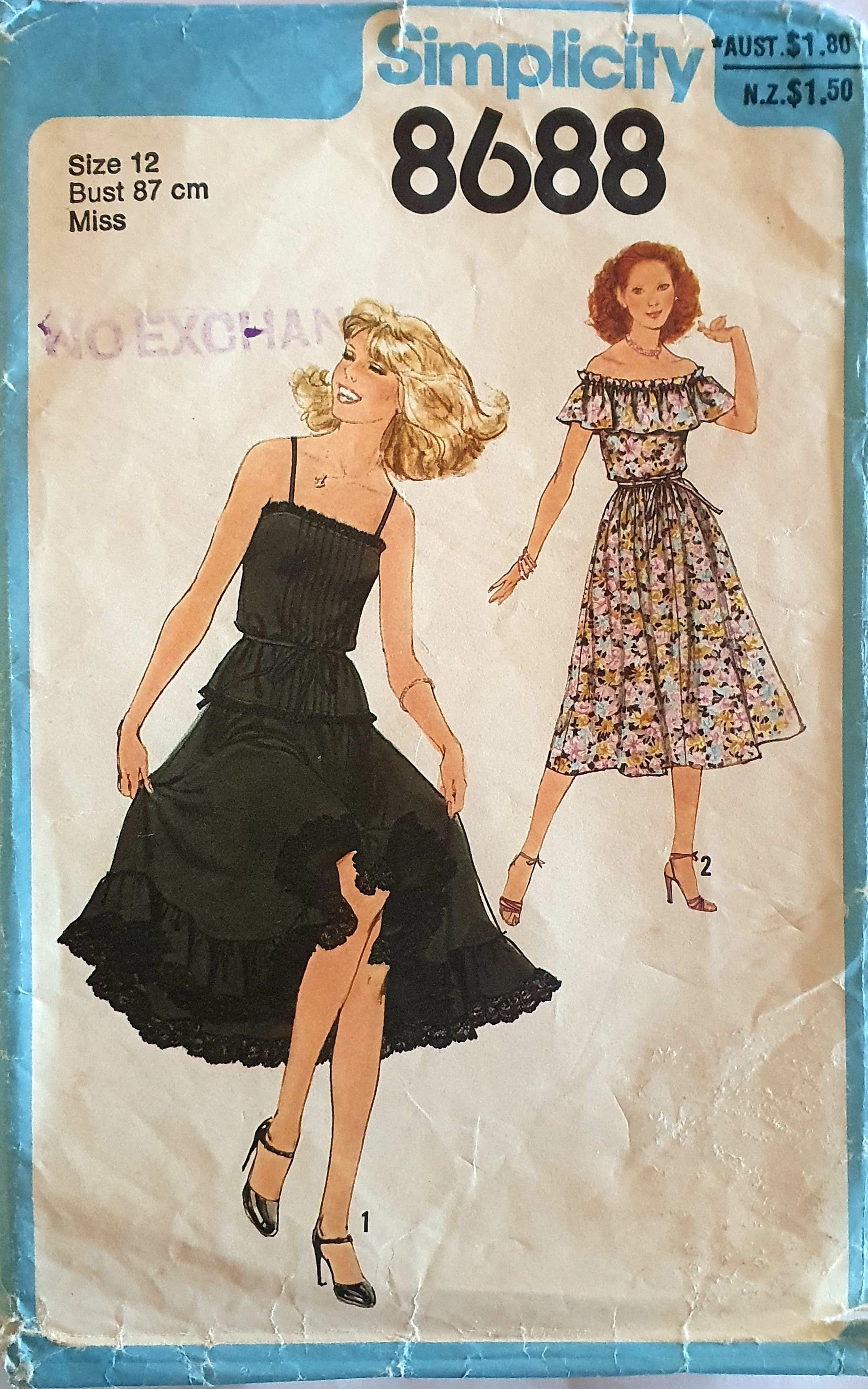 Simplicity Pattern 8085 R5 Misses Vintage 1950s Wrap Dress in Two Lengths Paper 22x15x1 cm