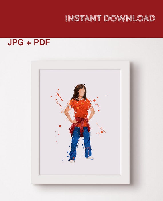Stranger things Joyce Byers watercolor poster Print Printable Hawkins Stranger art character Printable Instant download Wall decor Gift idea Il_570xn