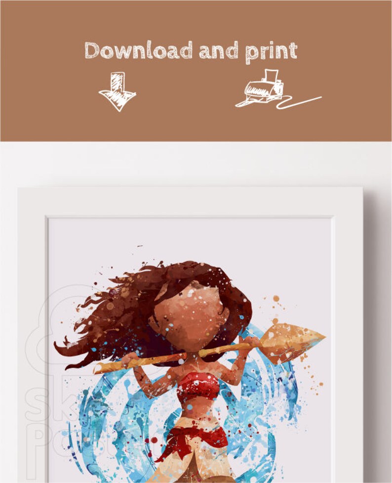 Moana Cartoon Moana Characters Poster Watercolor Print Baby Etsy Moana Cartoon Moana Characters Poster Watercolor Print Baby Etsy