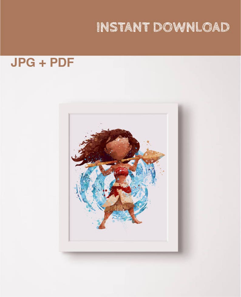 Moana Cartoon Moana Characters Poster Watercolor Print Baby Etsy Moana Cartoon Moana Characters Poster Watercolor Print Baby Etsy