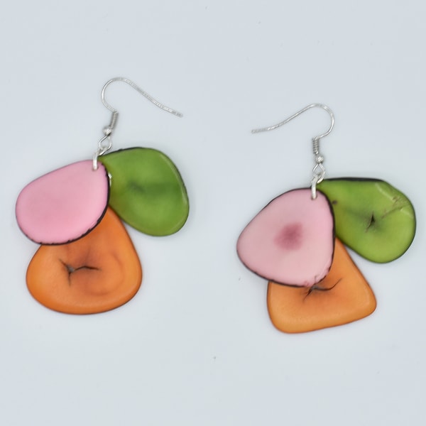 Tagua Nut Earrings / Eco-Jewelry / Tagua Earrings / Tagua Nut Jewelry