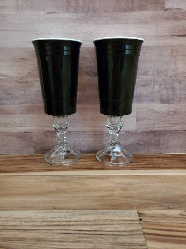 Red Solo Cup Wine Glasses 1 Glass or Set of 2 Etsy