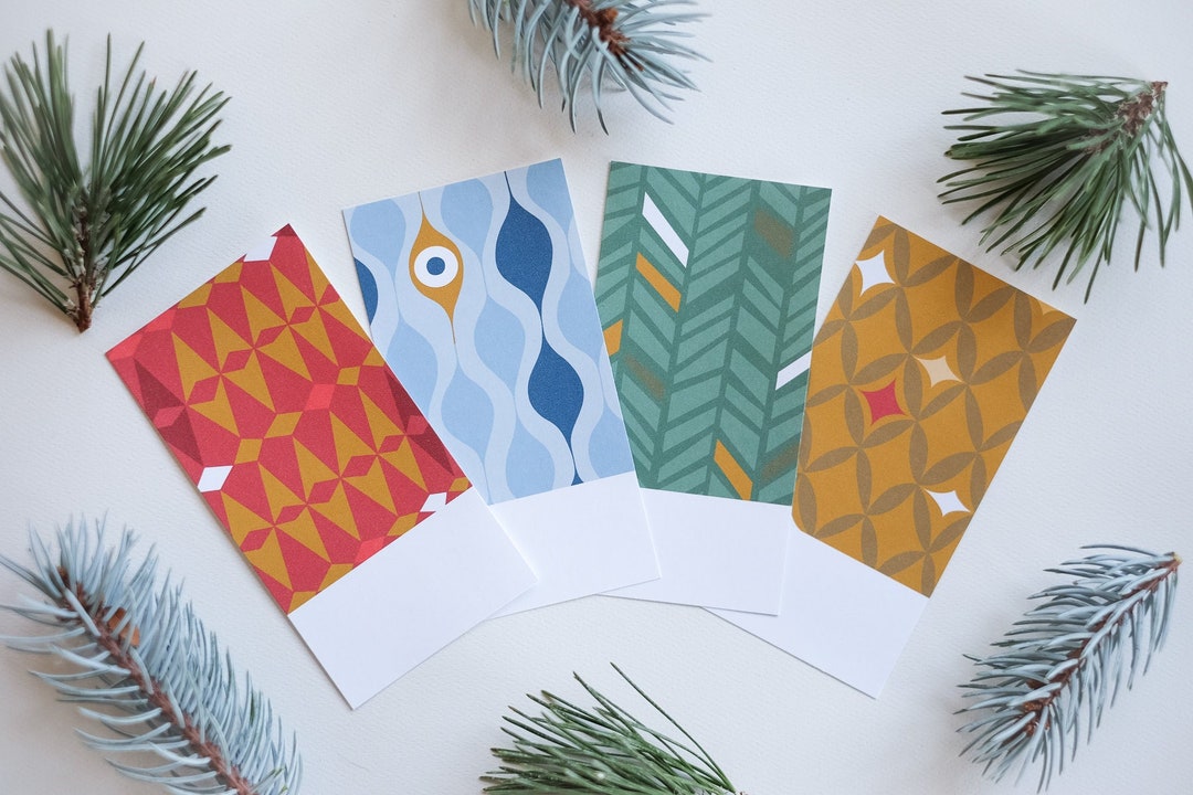Hand Drawn Holiday Gift Tags - Patterned Printable Tags (digital File ...