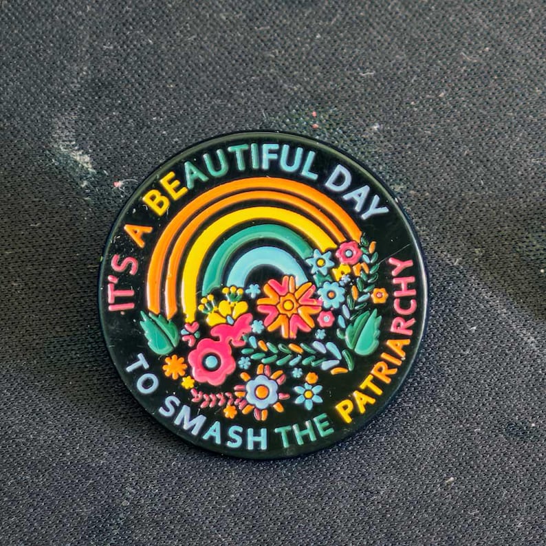 Pines de Orgullo y Empoderamiento Queer, LGBTQ+ | Feminismo | Pro Elección, Esmalte, Pin, Botón, Insignia Arcoíris, Aliado del Progreso, Patriarcado Smash Partiarchy