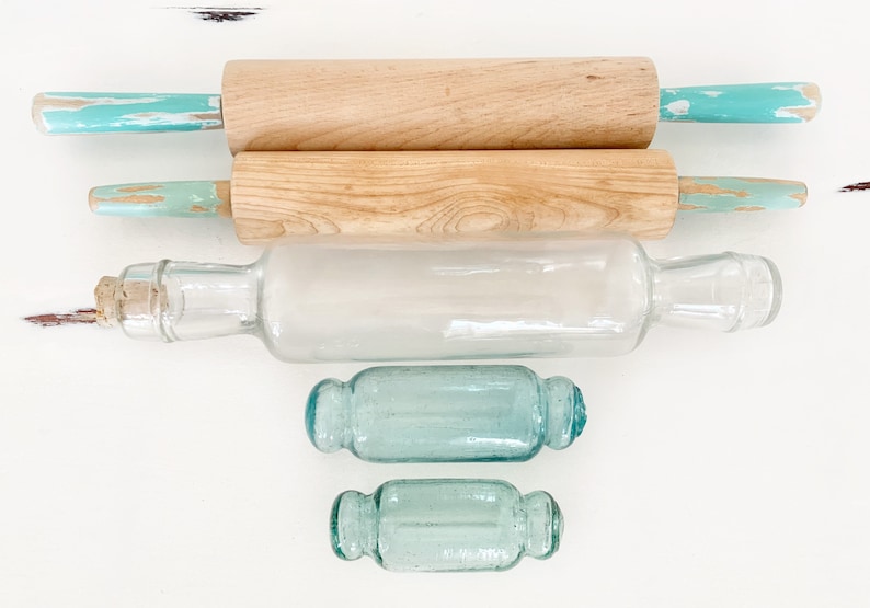 Vintage Rolling Pins Wooden Rolling Pins Vintage Glass Rolling Pin