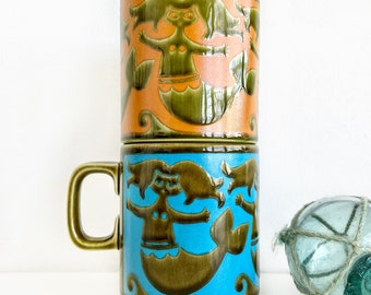 Rare Vintage Hornsea Mermaid Mugs