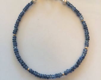 Bracelet saphir bleu