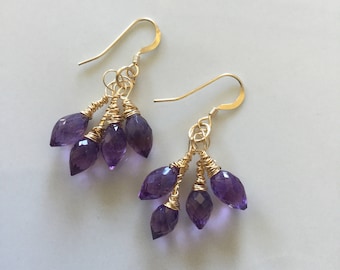 Amethyst earrings