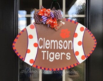Clemson Tiger door hanger