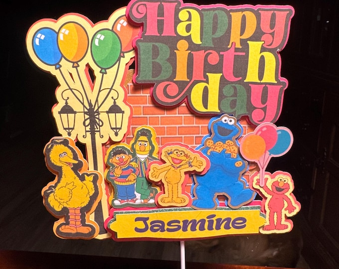 Sesame Street Cake Topper