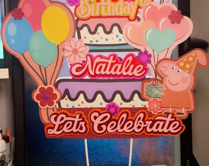 Peppa Pig Cake Topper