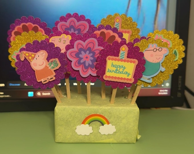 Peppa Pig Cupcake topper