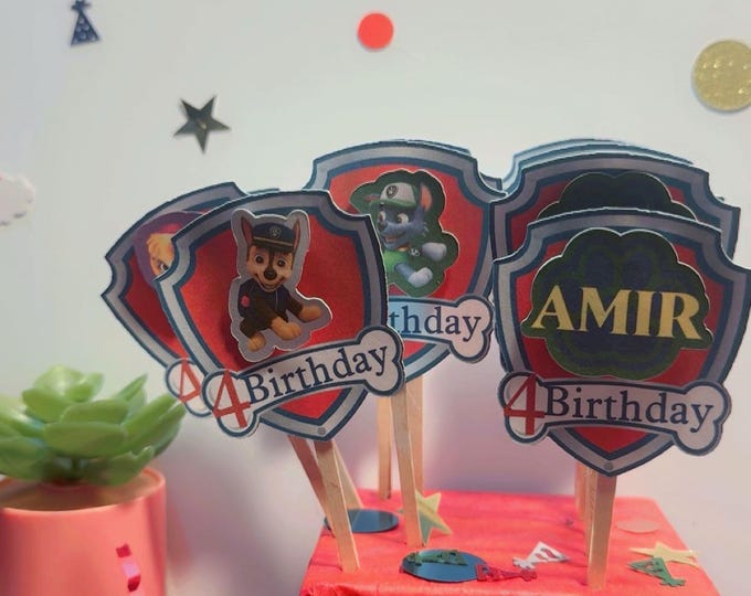 Strawberry Shortcake Cup Cake toppers