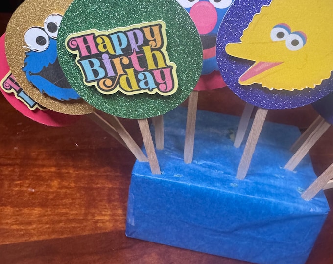 Sesame Street Cupcake topers