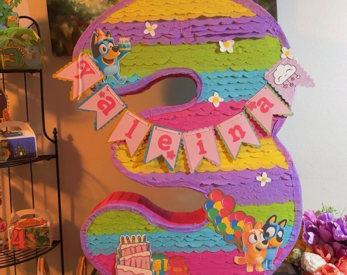 Bluey #1 personalized pinata.