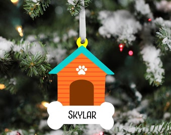 Personalized Dog Ornament, New Pet Ornament Gift, Christmas Gift for Dog Owners, Custom Dog Ornament Gift for Dog Lovers, Dog Mom Gift