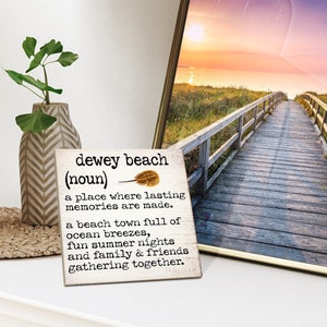 Dewey Beach Delaware Gifts, Dewey Beach Delaware Souvenirs, Delaware Sign, Delaware Decor, Dewey Beach Definition Sign