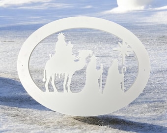 Three Kings Christmas Decoration: PVC Indoor Outdoor Wisemen Display