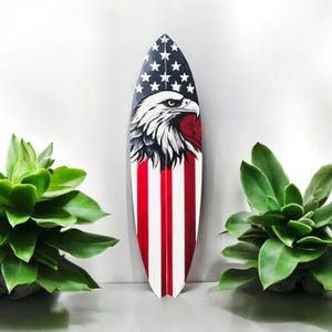 America Flag Surfboard - Etsy