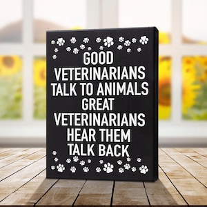 Veterinarian Gift: American Made Wooden Sign, Vet Appreciation Decor