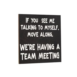 Funny Snarky Fridge Magnet - See Me Talking to Myself, Move Along