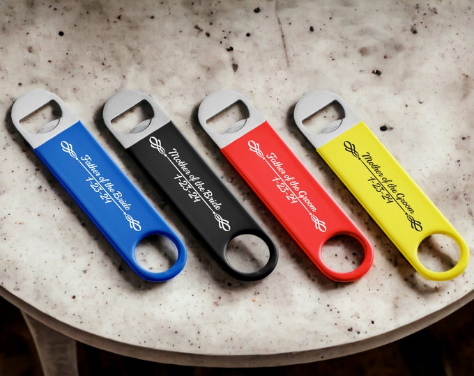 Personalized Bottle Openers, Bars, Restaurants, Event Souvenirs, Gift for Bartenders, Customized Gifts, Groomsmen Gifts, Single-Sided