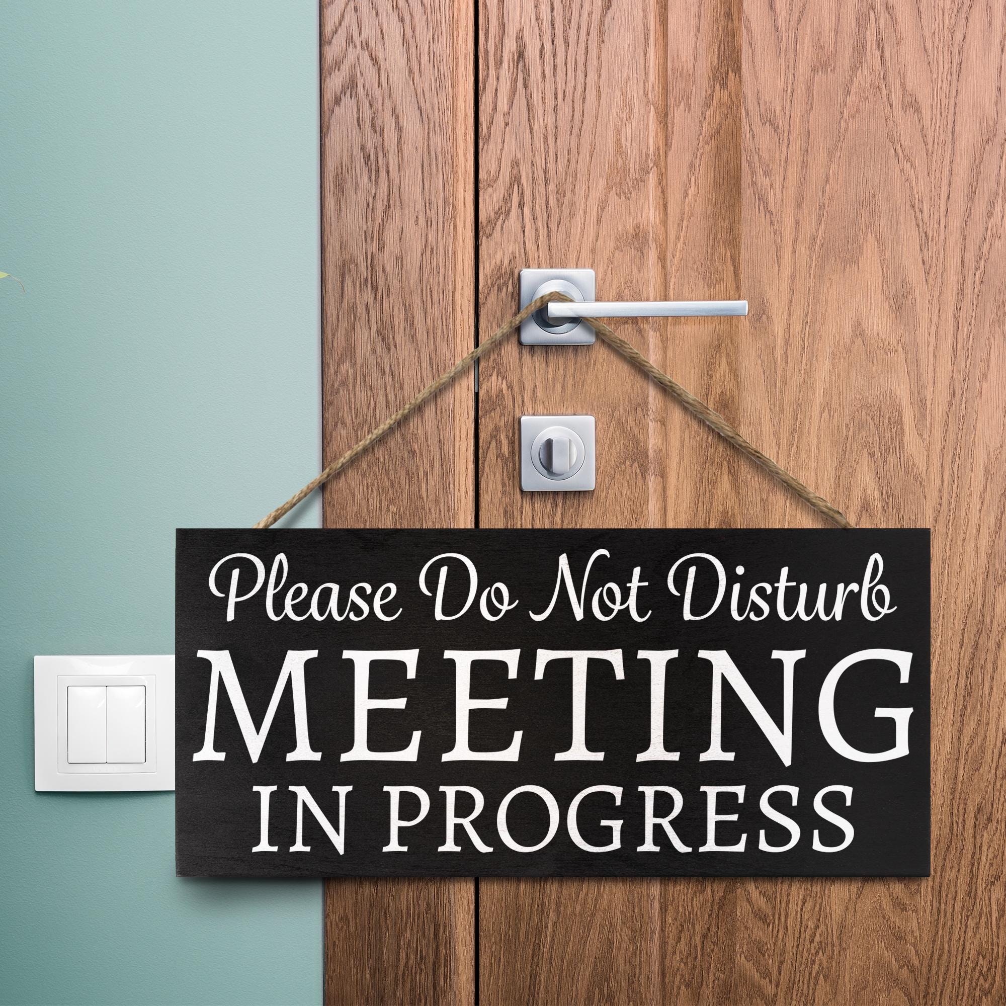 Paid Stamp Do Not Disturb Door Sign For Office - Ideal Meeting In ...