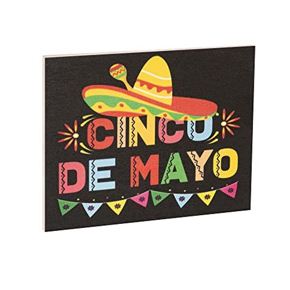 Blulu Wooden Mexican Ornaments Cinco De Mayo Tree Ornaments Christmas Hanging Decor Piñata Sign For Christmas Tree Xmas Fiesta Party Decorations Outdoor Indoor