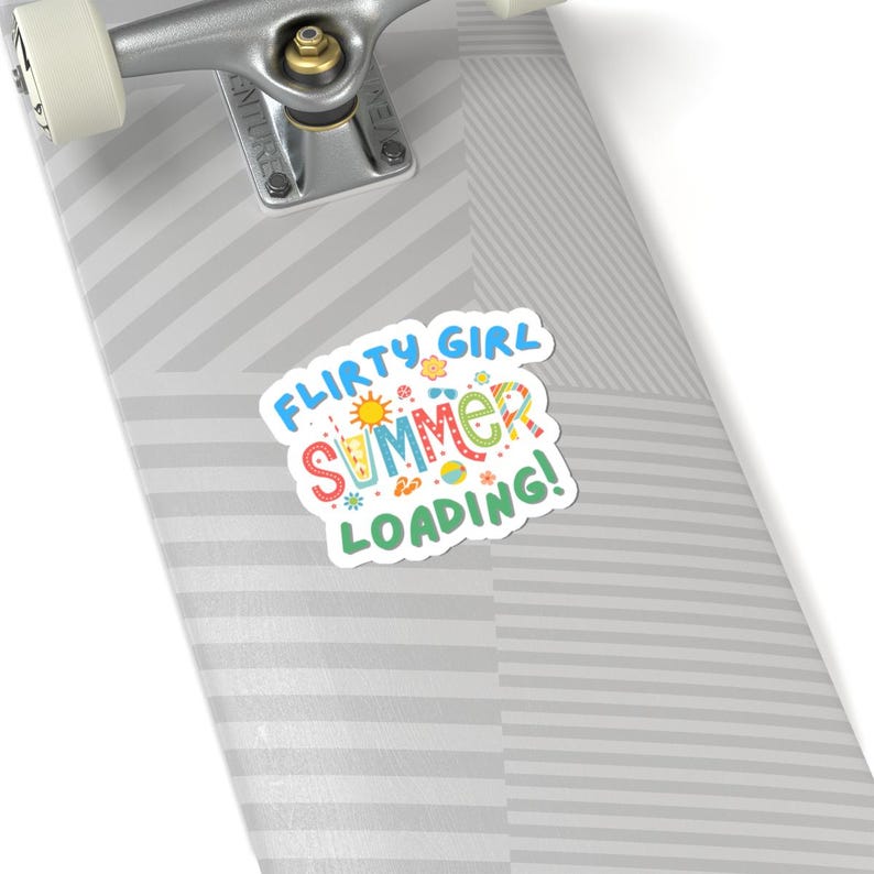 Flirty Summer Loading Stickers, Cute Aesthetic Decals for Laptops ...