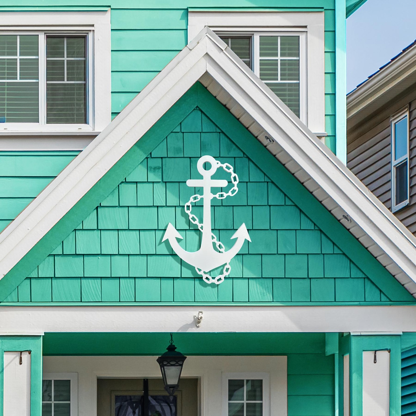 Anchor Wall Decor, Weatherproof PVC, Indoor Outdoor Nautical Beach ...