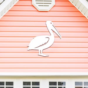 Outdoor Indoor Pelican Wall Art: Coastal Beach House Decor, Weatherproof PVC image 4