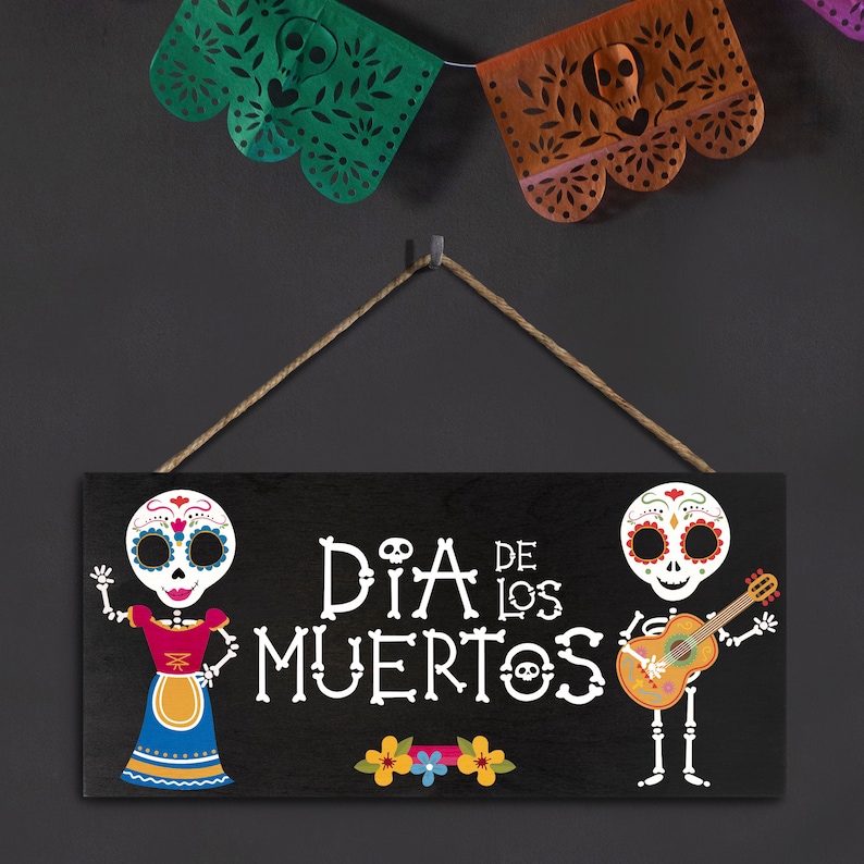 Day of the Dead Sign Dia De Los Muertos Decor 13x6 Inch - Etsy