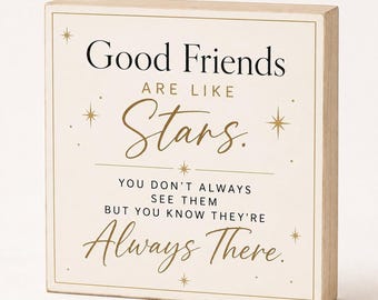 Long Distance Friendship Sign, Friend Moving Away Keepsake, Wooden Home Accent and Gift